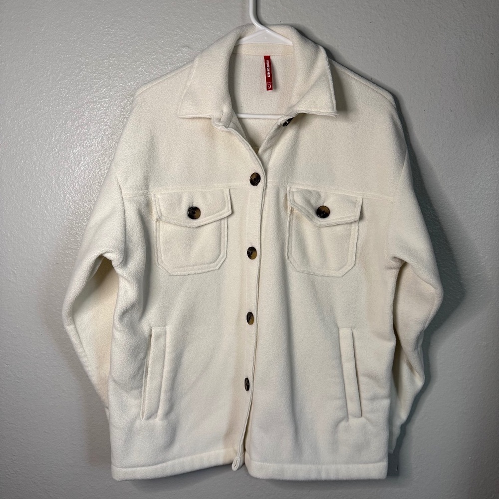 Unionbay Creamy White Fleece Women's Jacket Size M